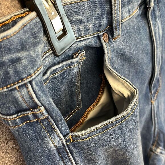 SOFT SURROUNDINGS Ultimate Denim Jeans Women's Sz 12 Blue High Rise Straight Leg - Picture 13 of 15